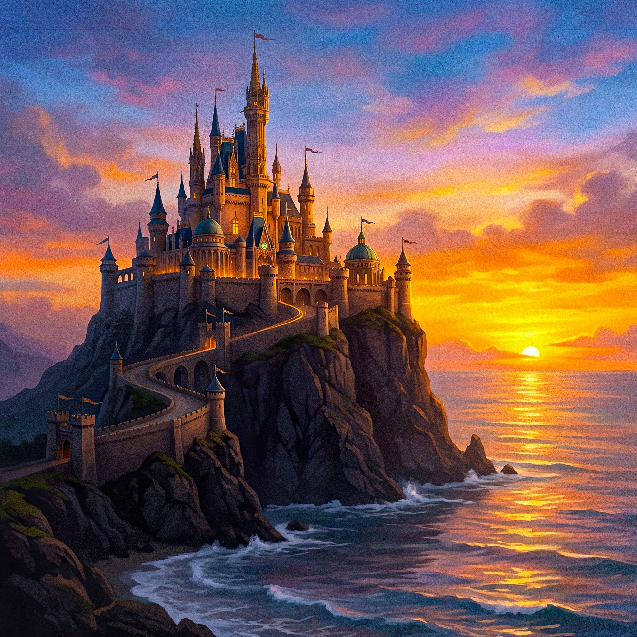 Castle and Ocean jigsaw puzzle by Gotiva