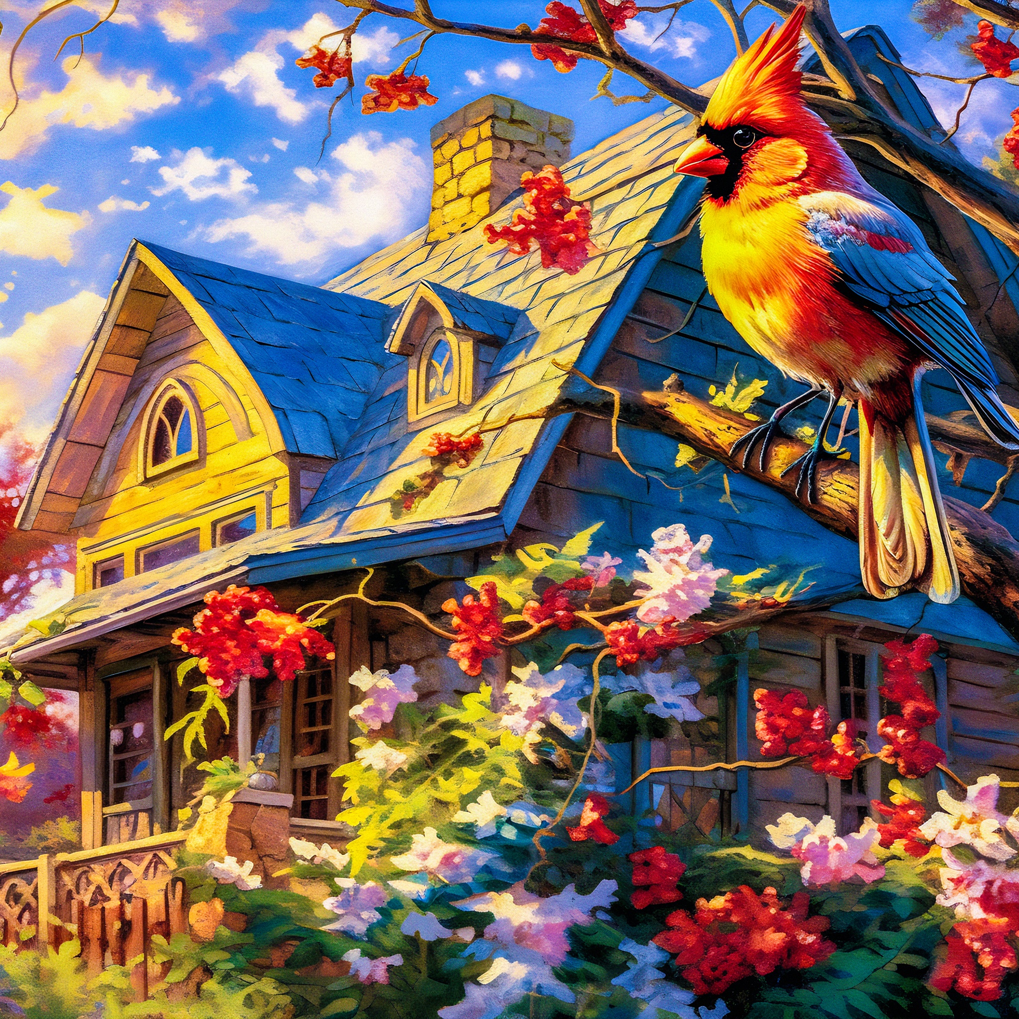Feathered Symphony jigsaw puzzle by Gotiva