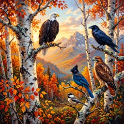 Birds in Forest jigsaw puzzle by Gotiva
