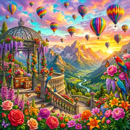 Balloons jigsaw puzzle by Classic Art Jenny