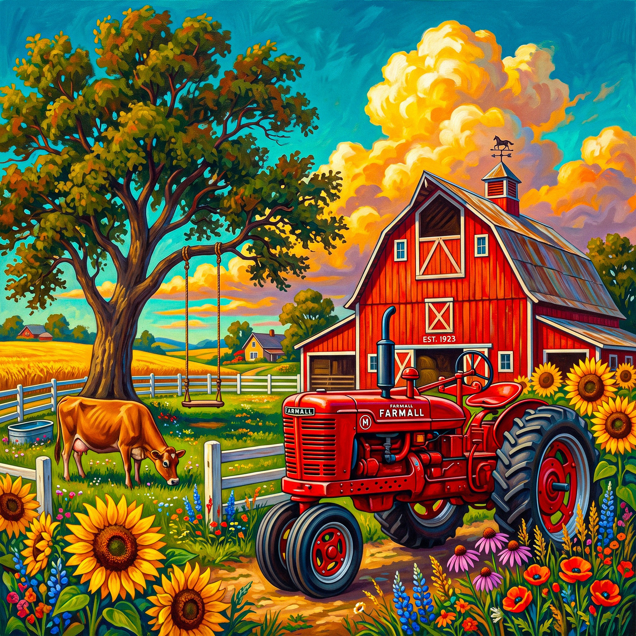 Farm jigsaw puzzle by Classic Art Jenny