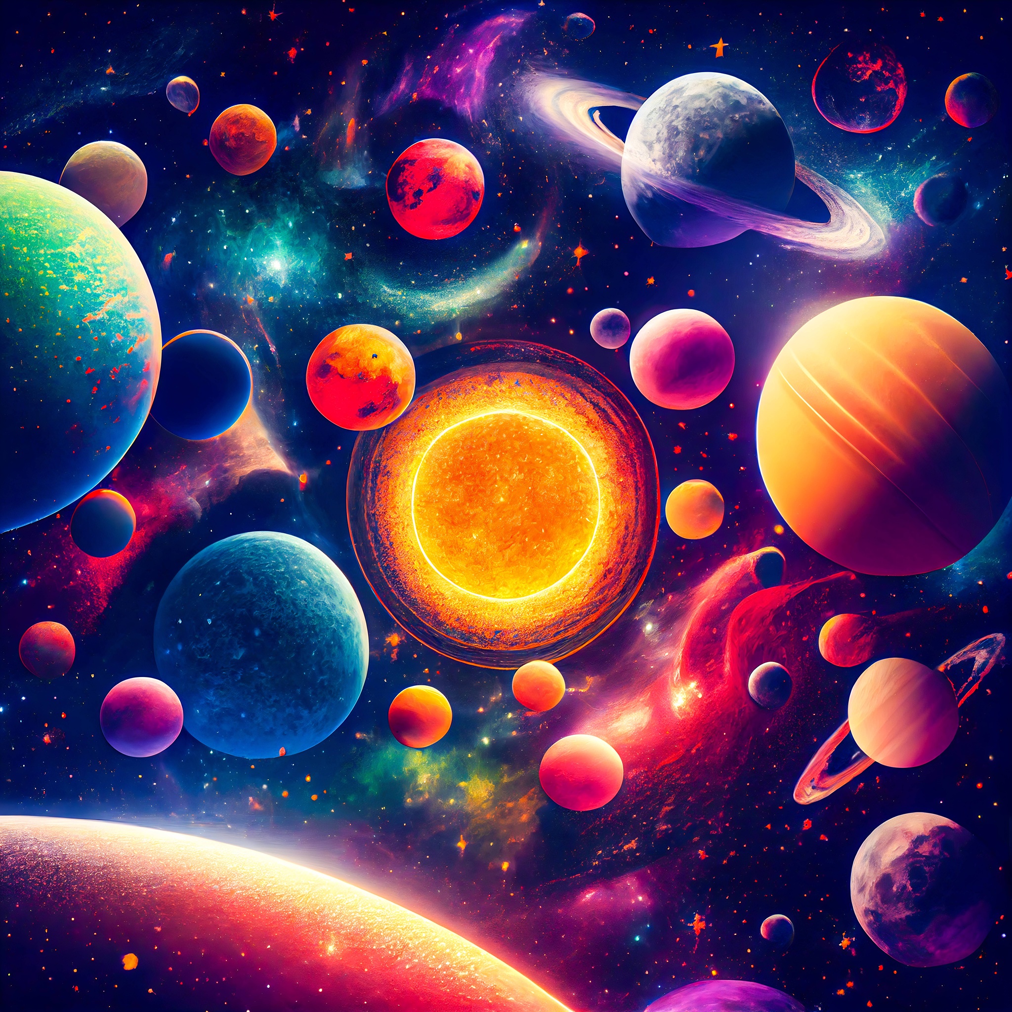 Space meeting jigsaw puzzle by Gotiva