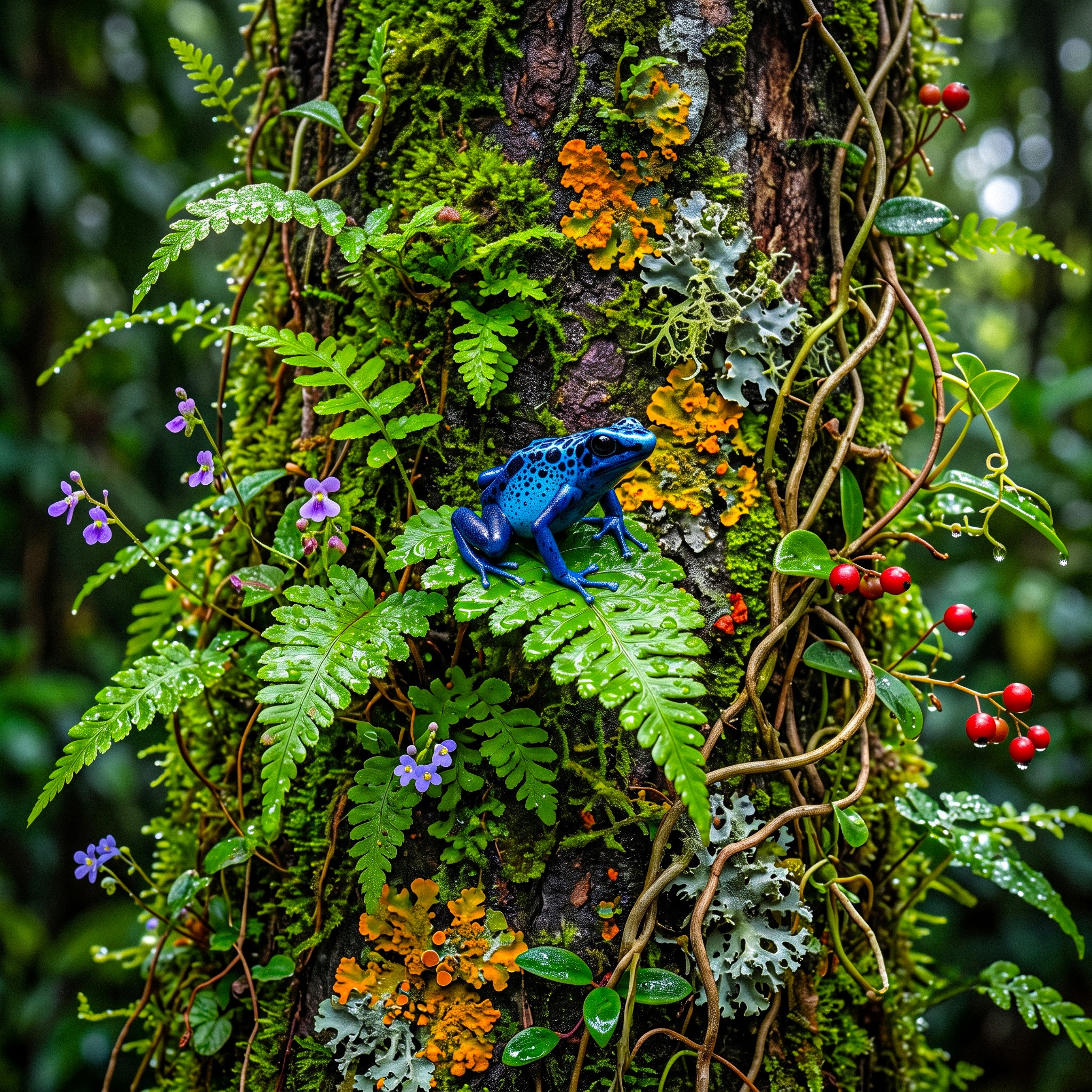 Blue Frog jigsaw puzzle by Gotiva