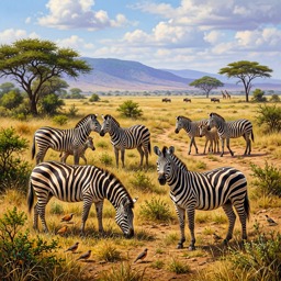 Zebras jigsaw puzzle by Gotiva