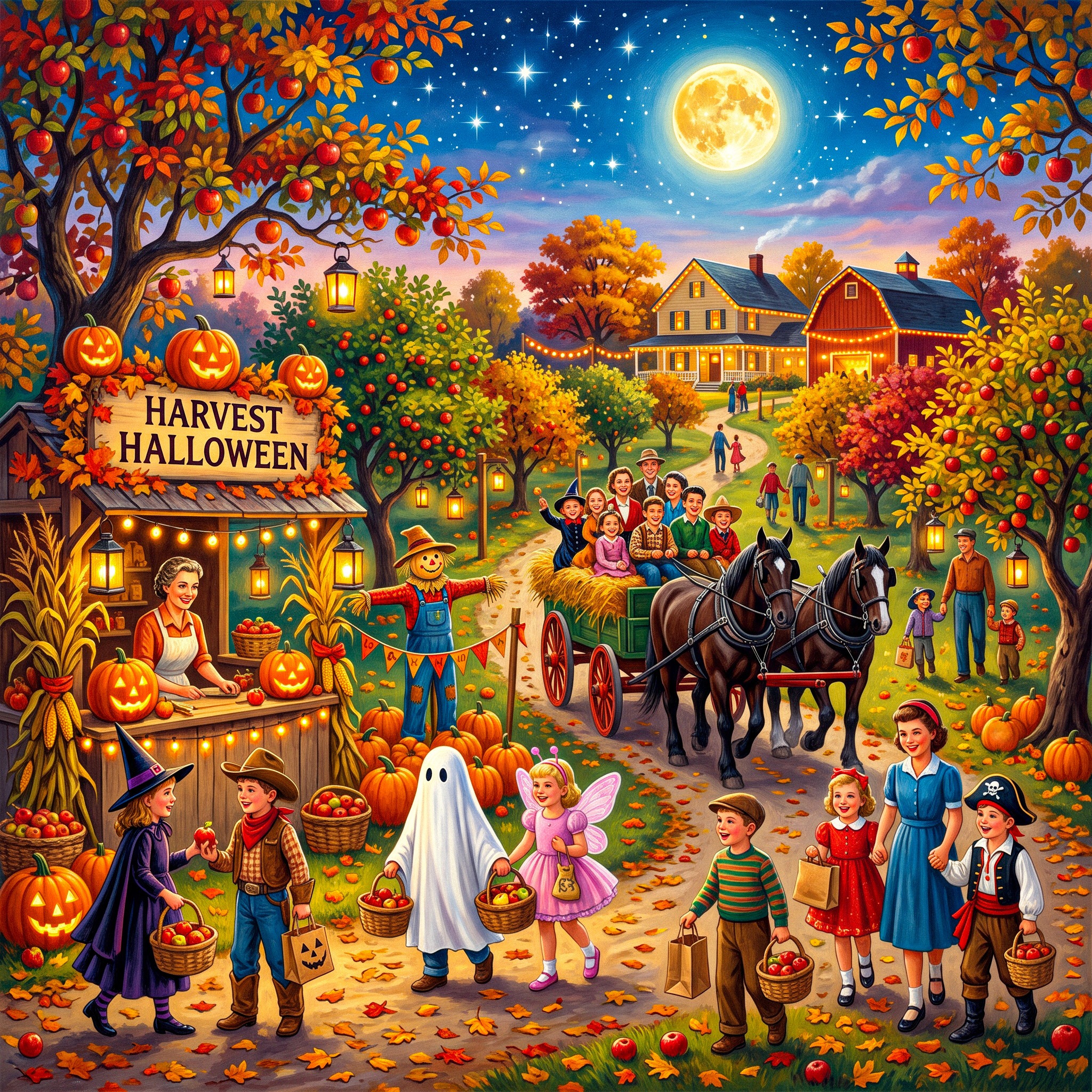 Halloween Harvest jigsaw puzzle by Classic Art Jenny