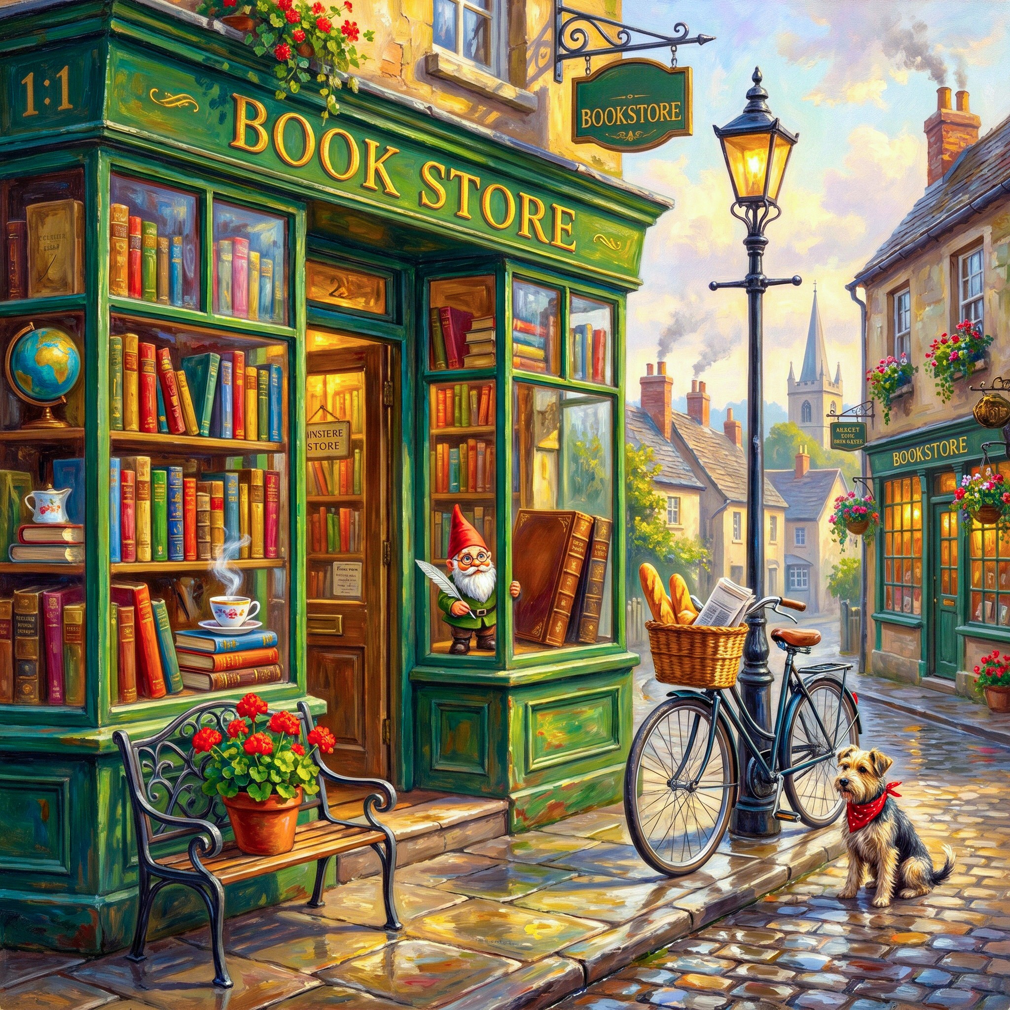 Village Bookstore Corner jigsaw puzzle by Classic Art Jenny