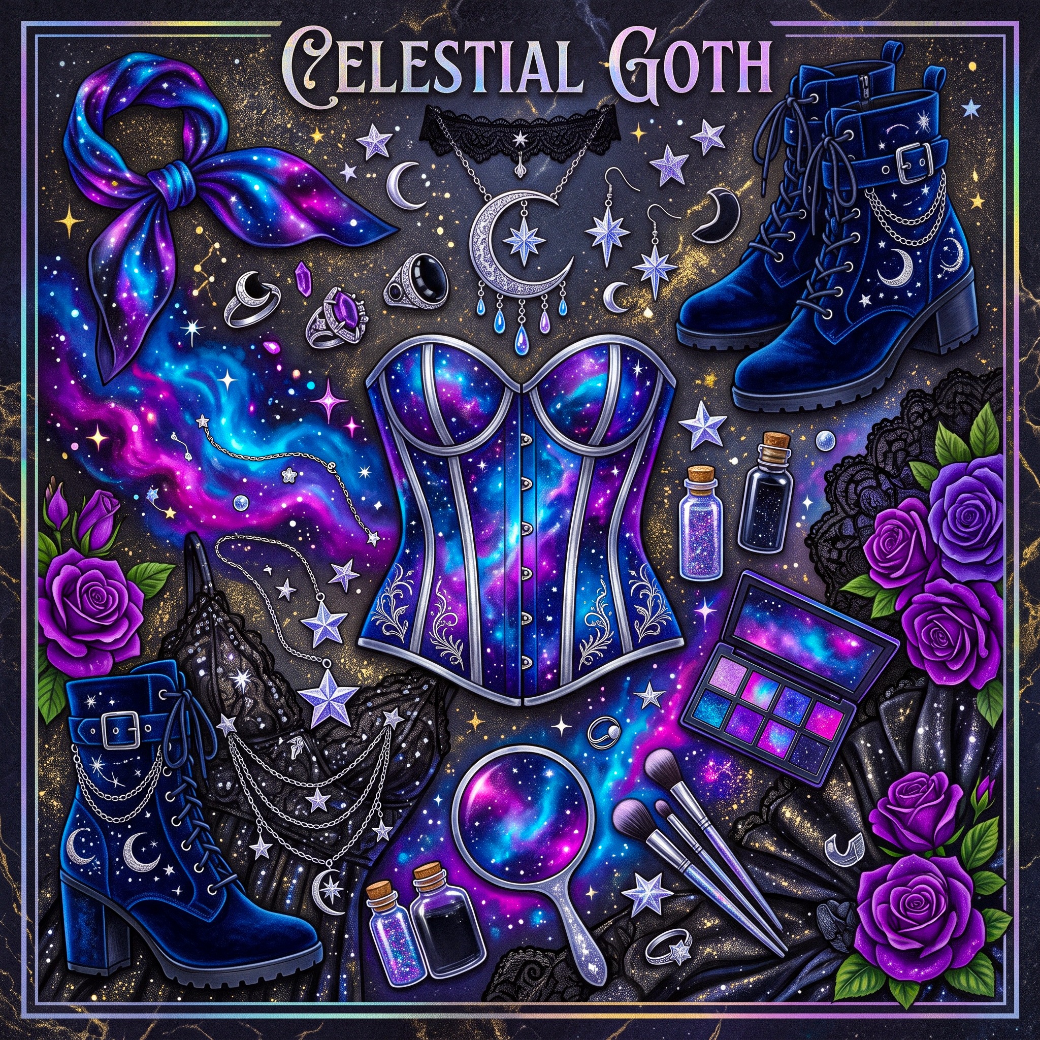 Celestial Goth jigsaw puzzle by Raven Veil