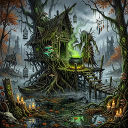 Cursed Swamp jigsaw puzzle by Gotiva