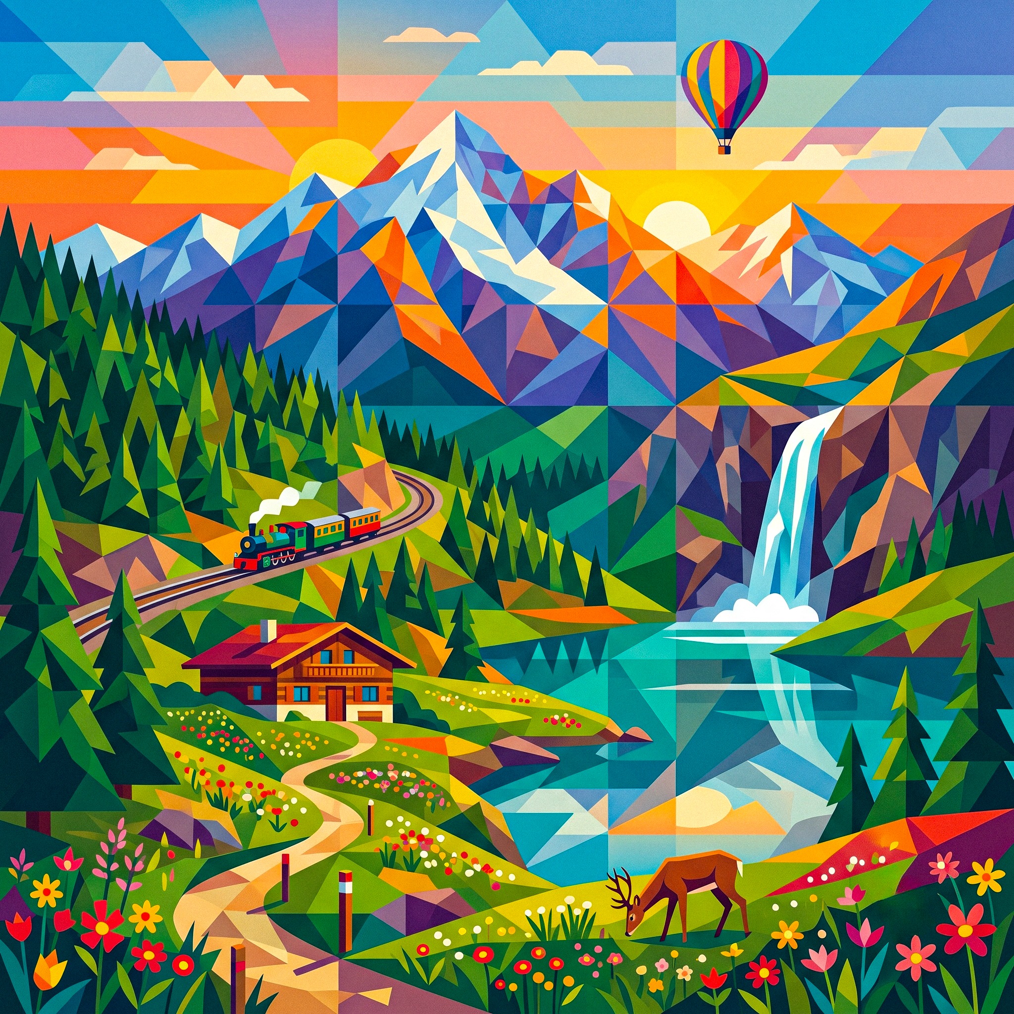 Mountains jigsaw puzzle by Silvia Arts