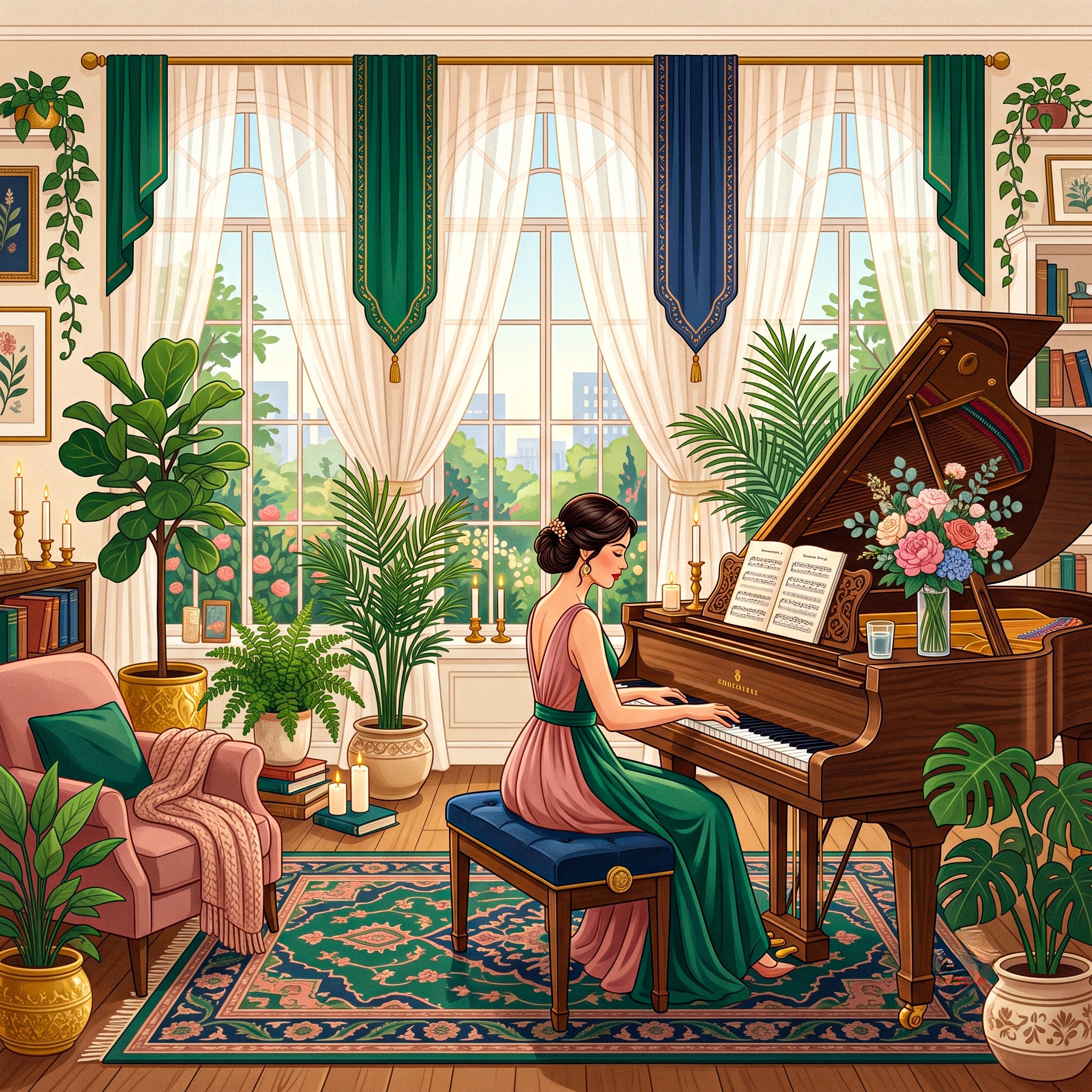 Pianist jigsaw puzzle by Lofi Canvas