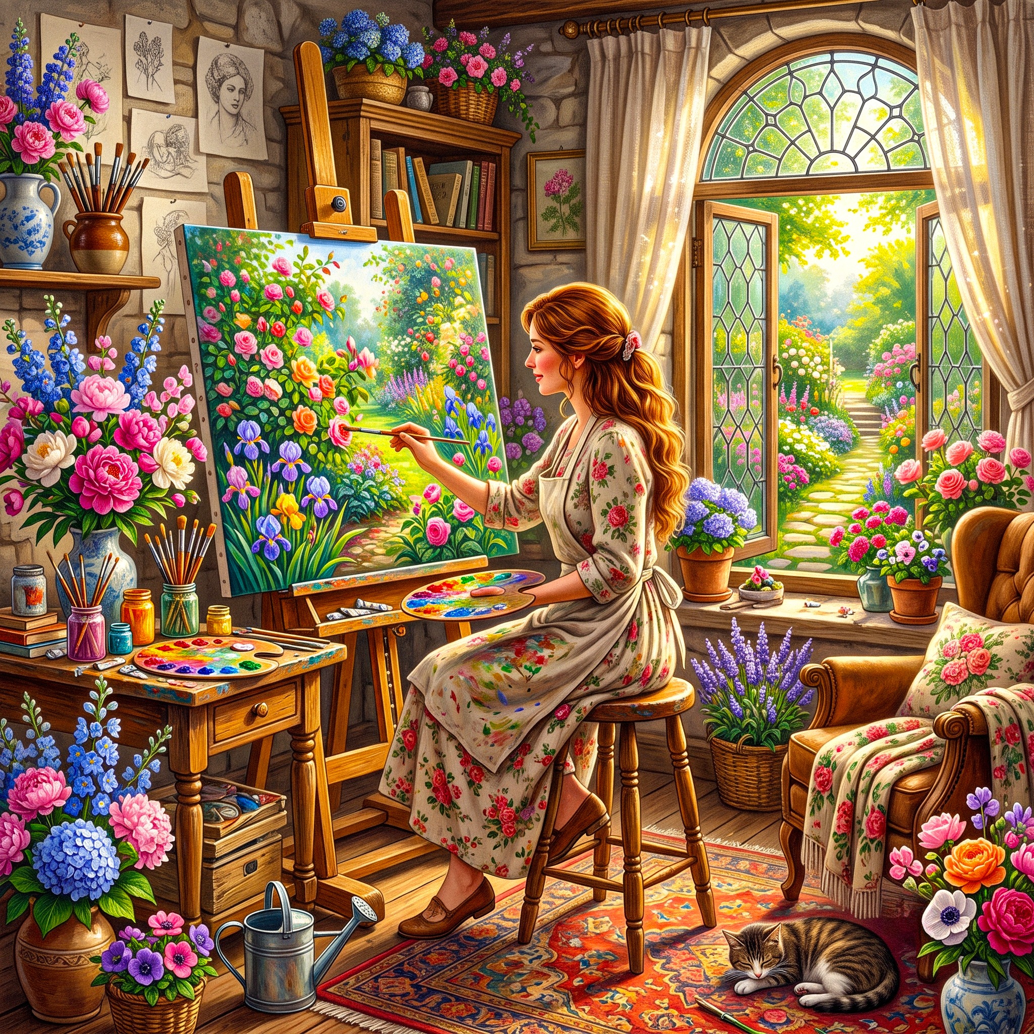 Artist jigsaw puzzle by Gotiva