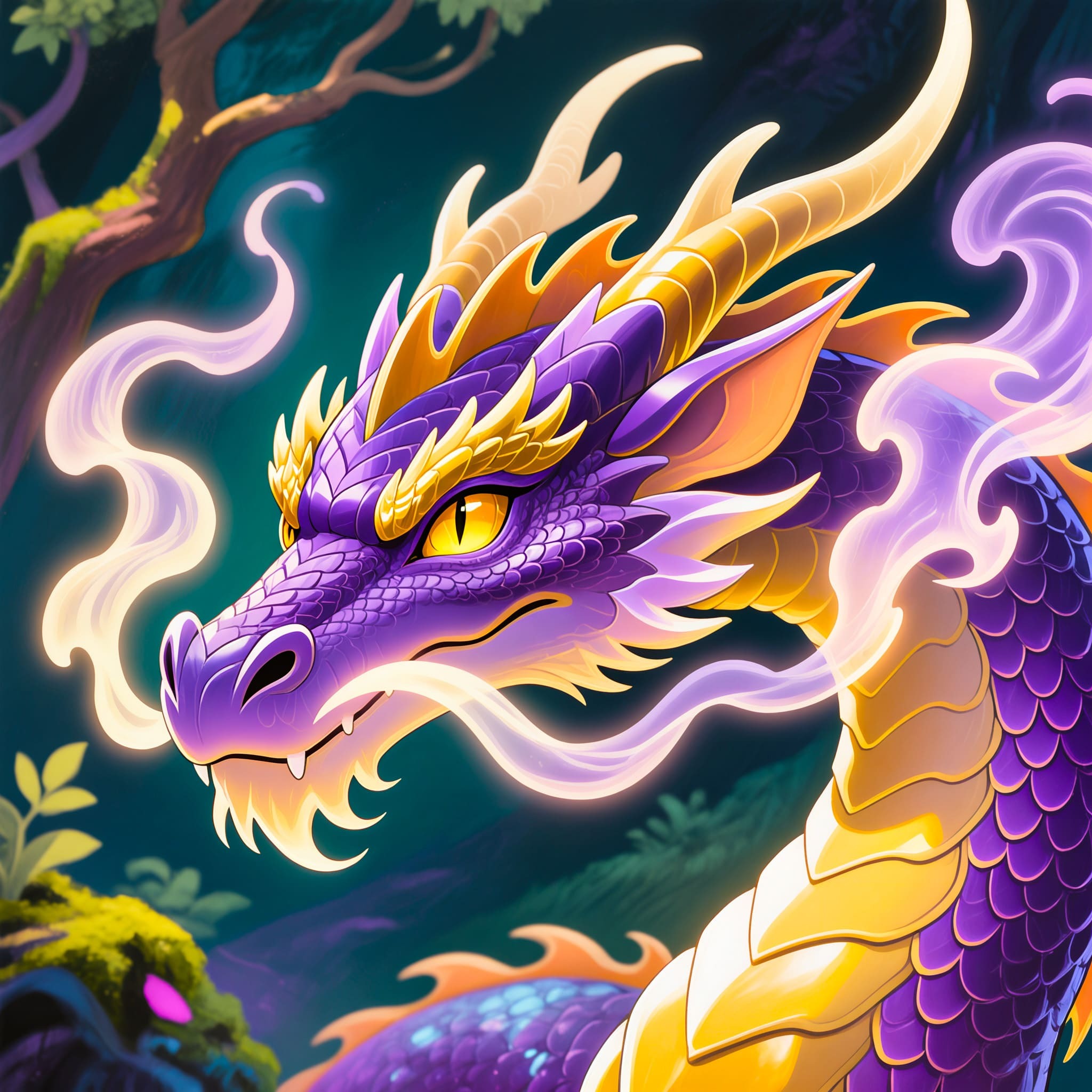 Purple Dragon jigsaw puzzle by Gotiva