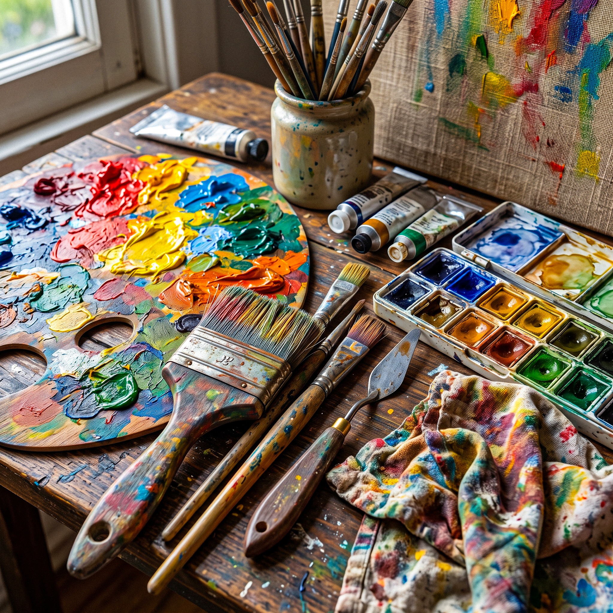 Art Supplies jigsaw puzzle by Grant Photography