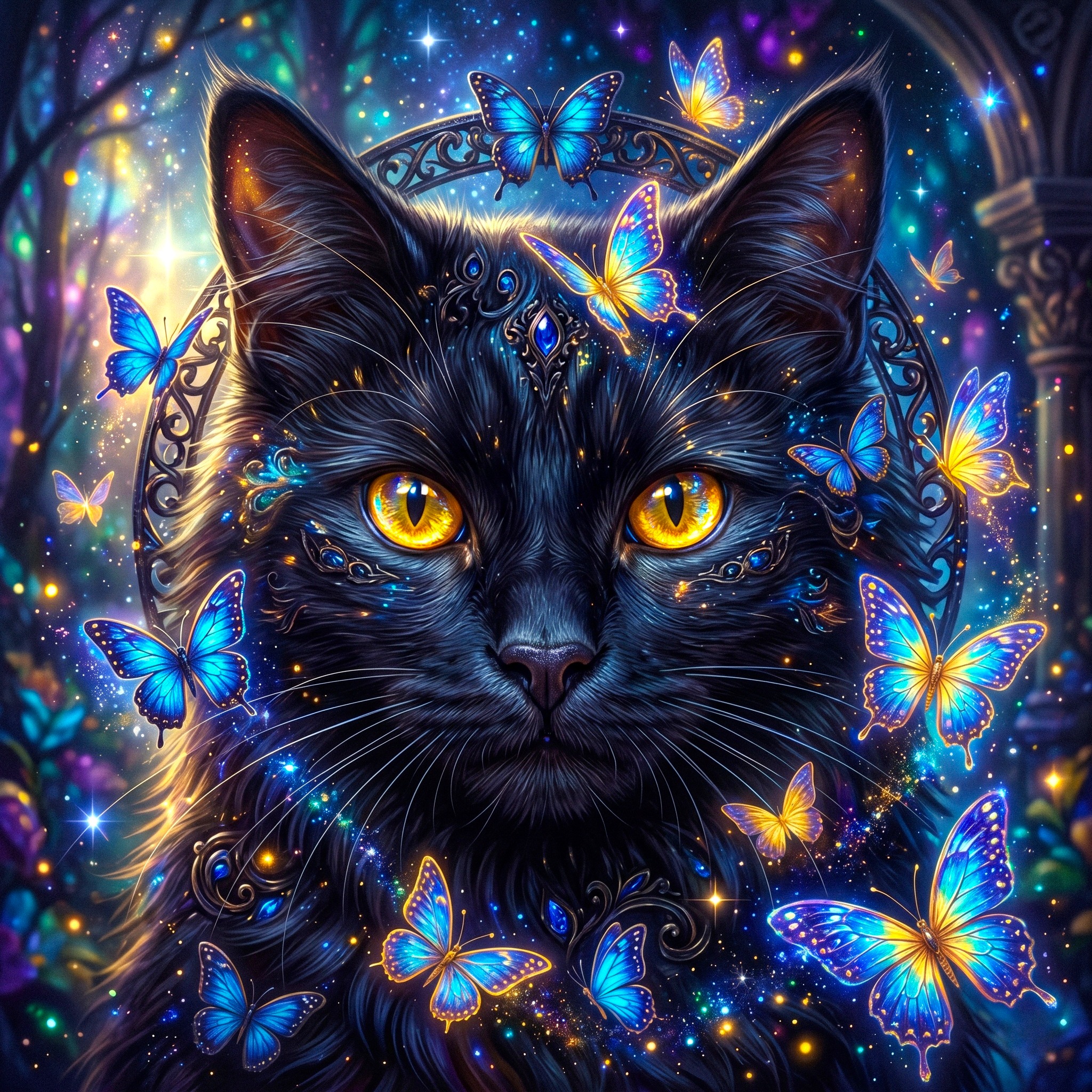 Butterfly Cat jigsaw puzzle by Raven Veil