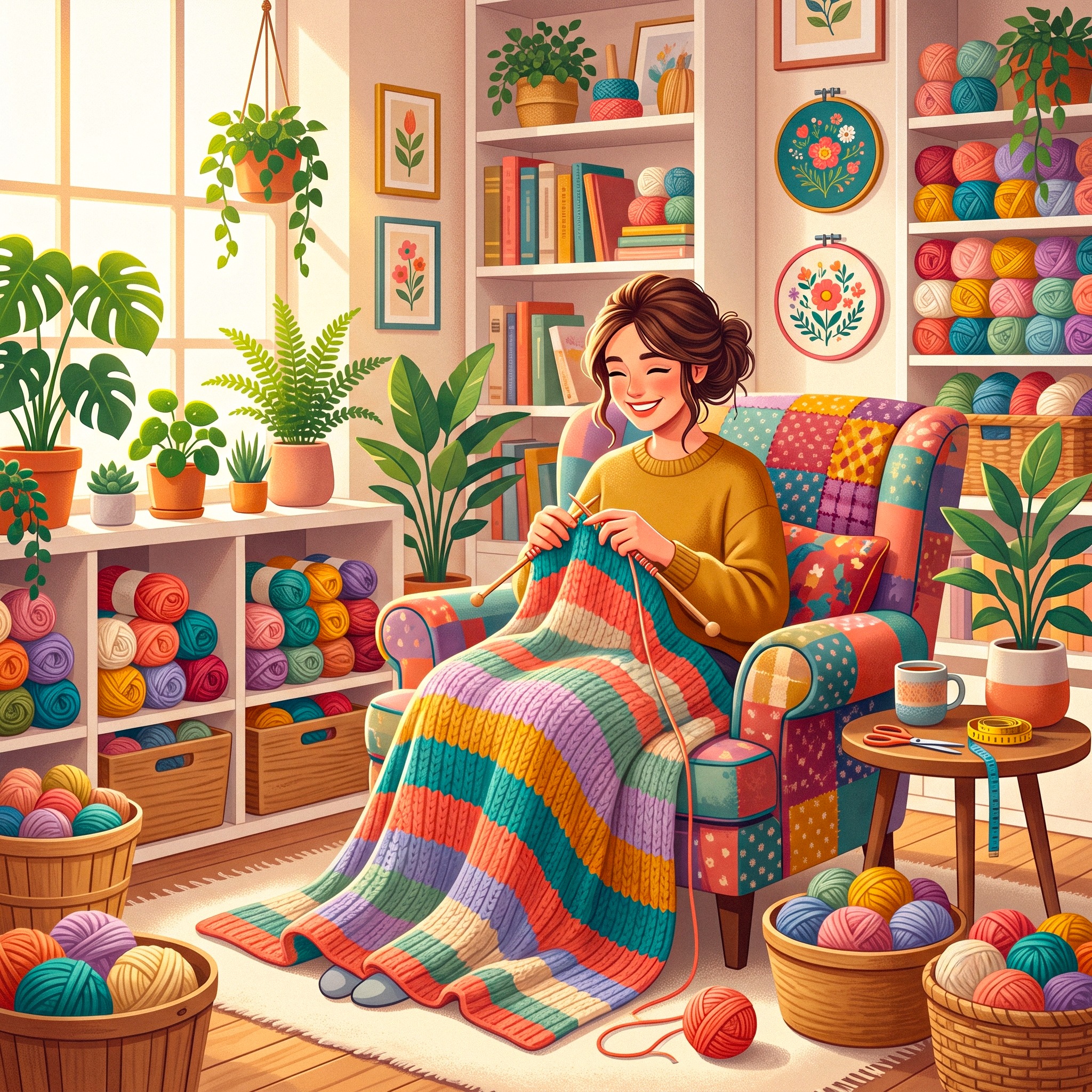 Knitting jigsaw puzzle by Gotiva
