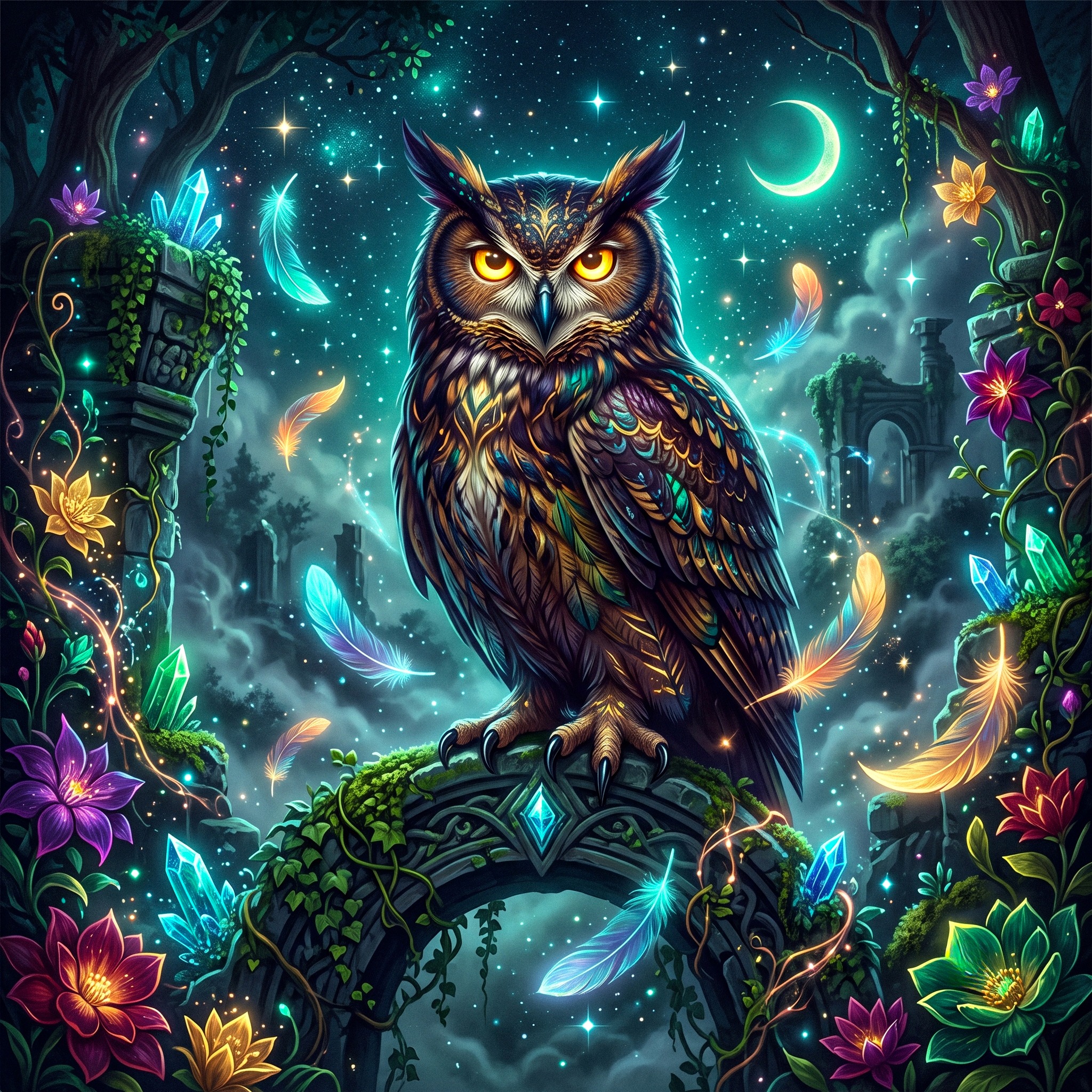 Owl jigsaw puzzle by Raven Veil