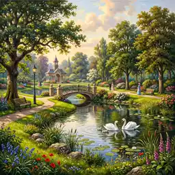 Park jigsaw puzzle by Eliza Fairbourne