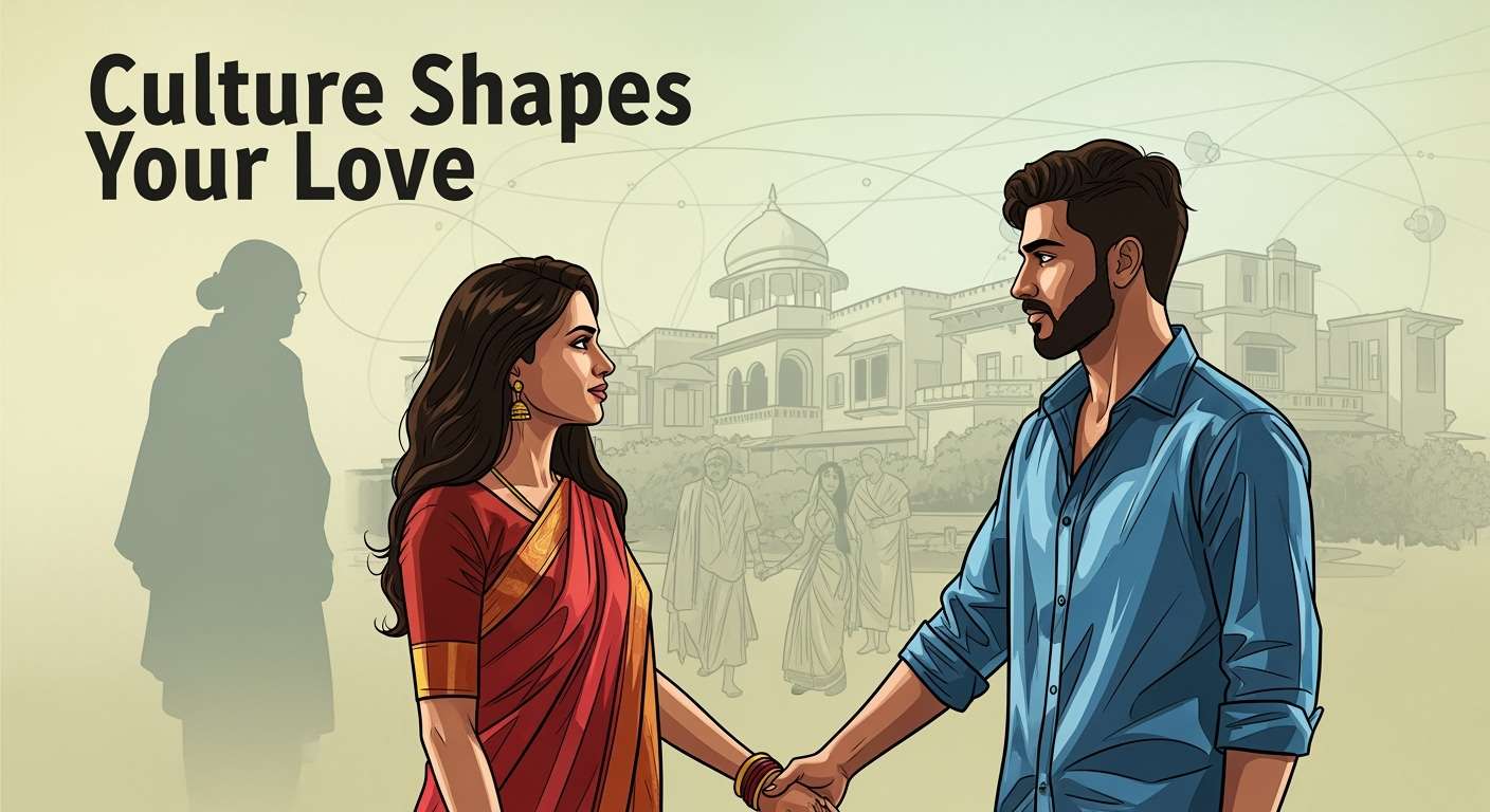 Indian couple's relationship influenced by cultural and family dynamics, attachment styles