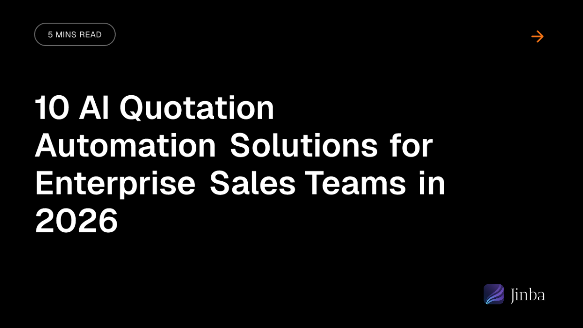 10 AI Quotation Automation Solutions for Enterprise Sales Teams in 2026