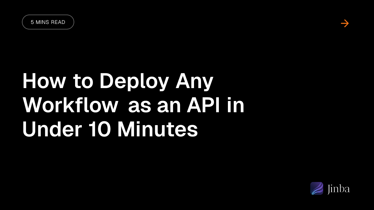 How to Deploy Any Workflow as an API in Under 10 Minutes