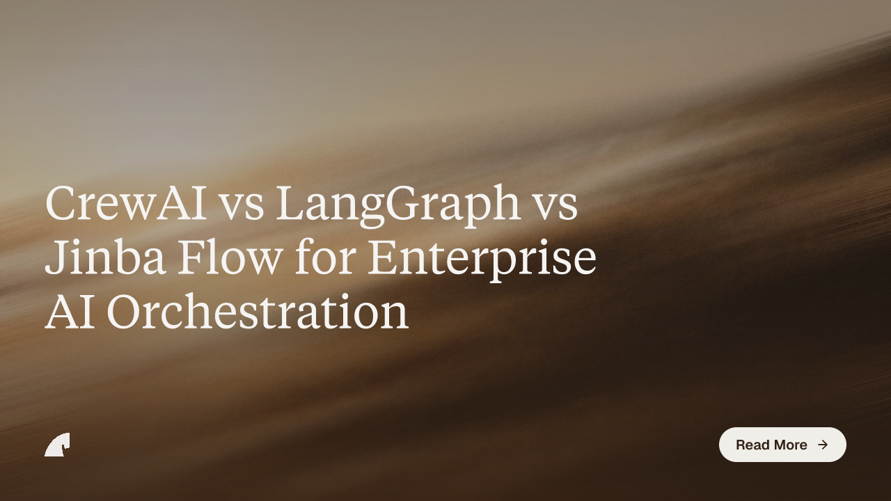 CrewAI vs LangGraph vs Jinba Flow for Enterprise AI Orchestration