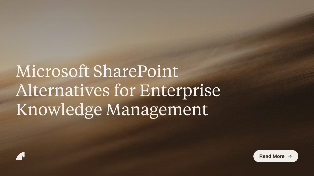 Microsoft SharePoint Alternatives for Enterprise Knowledge Management