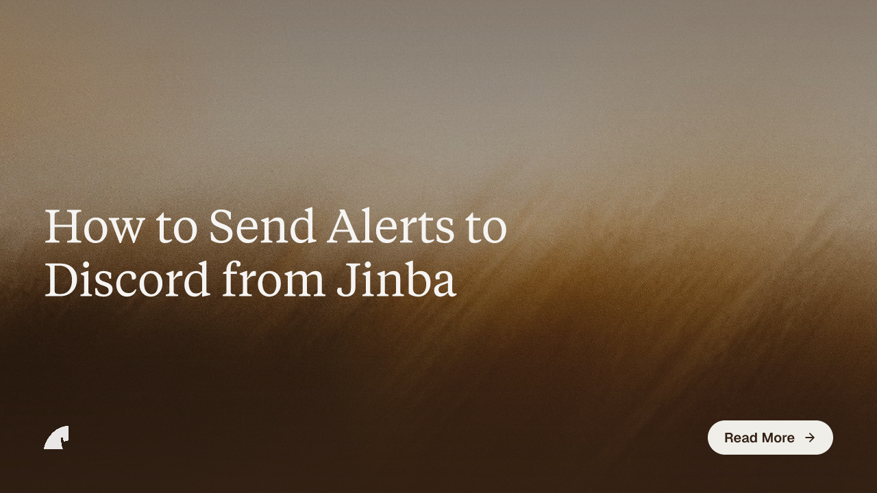 How to Send Alerts to Discord from Jinba
