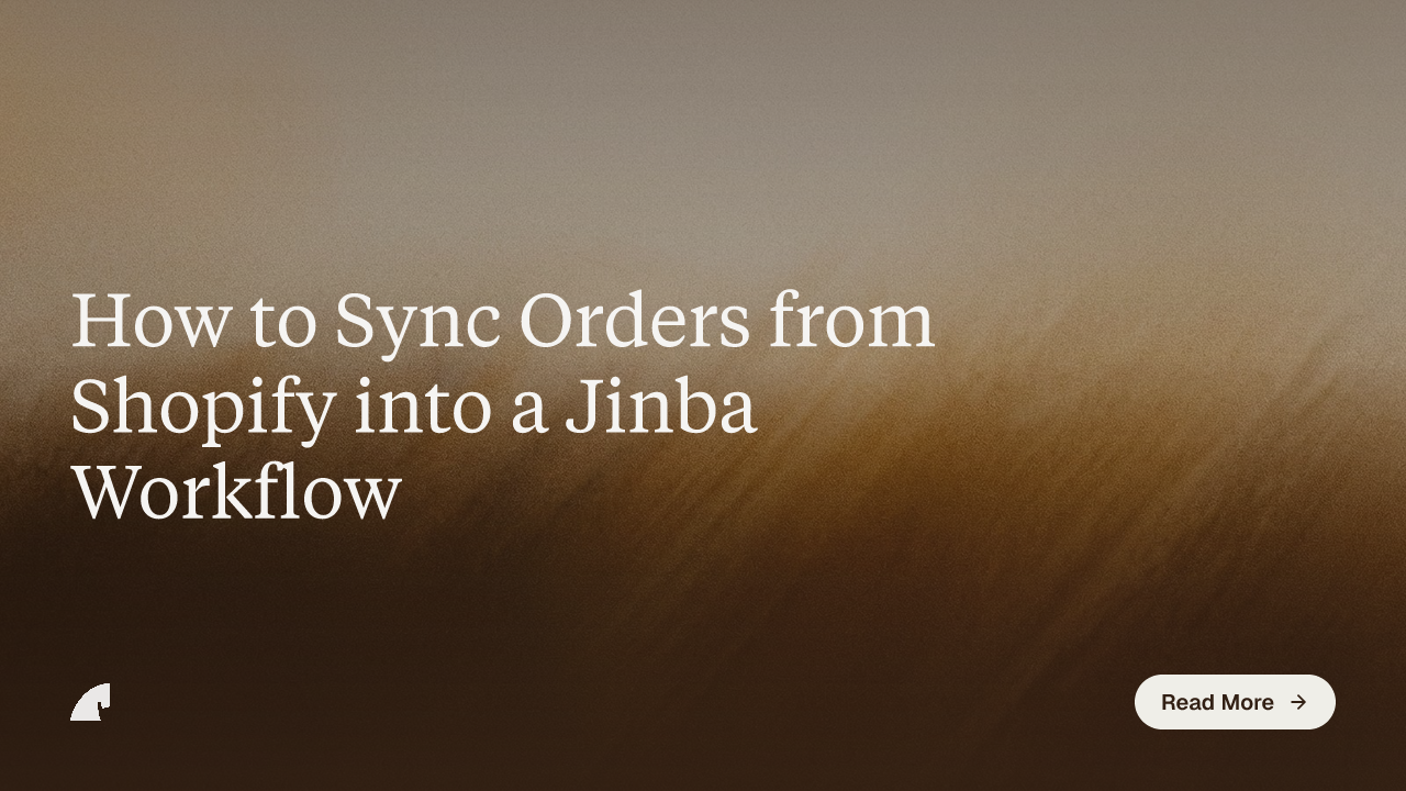 How to Sync Orders from Shopify into a Jinba Workflow