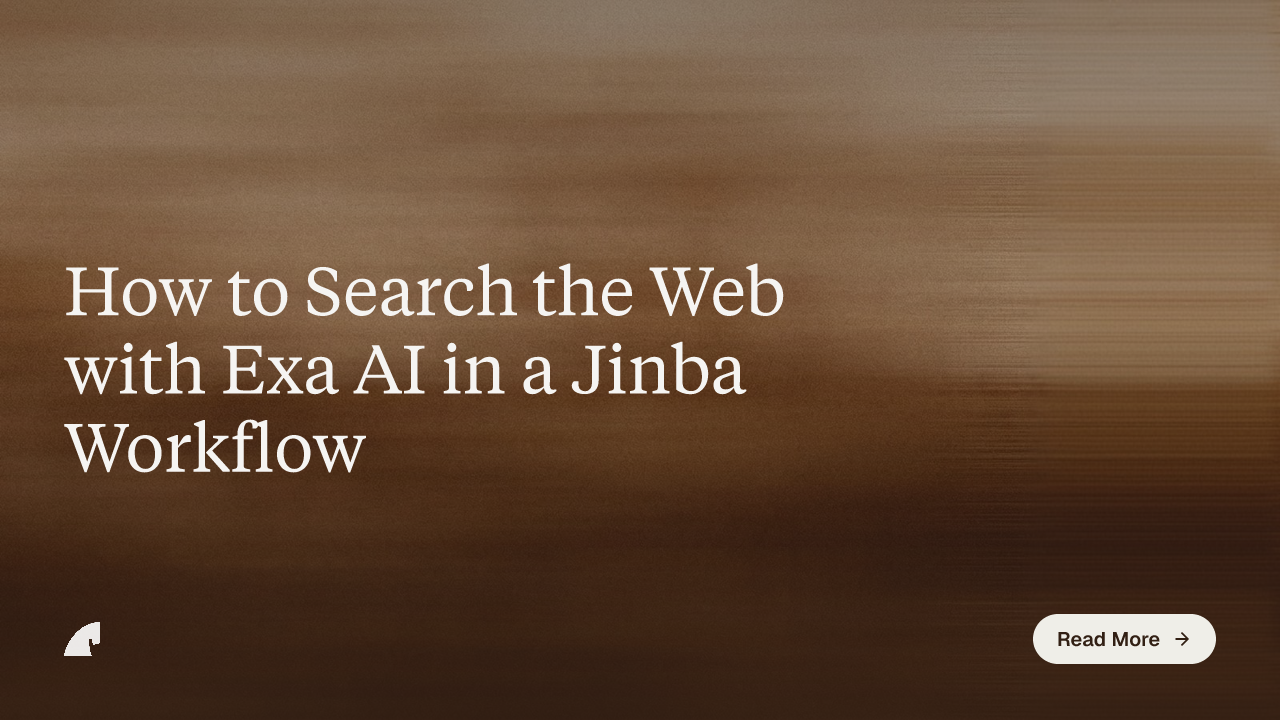 How to Search the Web with Exa AI in a Jinba Workflow