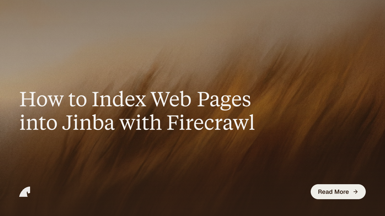 How to Index Web Pages into Jinba with Firecrawl