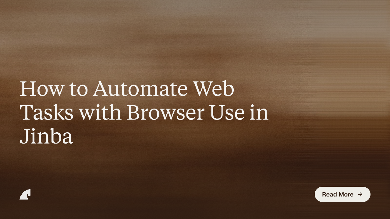 How to Automate Web Tasks with Browser Use in Jinba