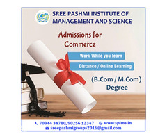 Admissions for Commerce (B.Com/ M.Com) Degree