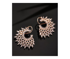 Rose Gold Handcrafted Zircon Stone Classic Studs