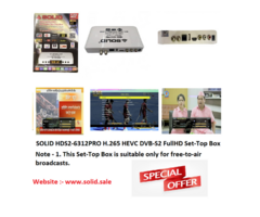 SOLID HDS2-6312PRO H.265 HEVC DVB-S2 FullHD Set-Top Box