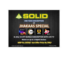 SOLID JHAKAAS SPECIAL PACK – 29 Apps & 300+ Channels