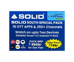 SOLID SOUTH SPECIAL PACK - 16 OTT Apps & 250+ Channels
