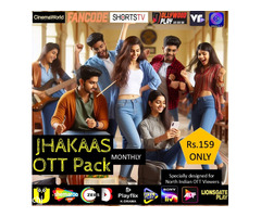 SOLID JHAKAAS SPECIAL PACK – 29 Apps & 300+ Channels – 1 Month OTT Pack