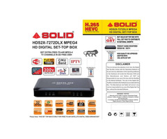 SOLID HDS2X-7272DLX S2X H.265 HD FTA Set-Top Box