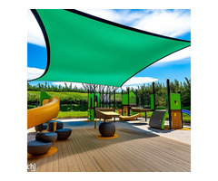 TRINQET 3x5mt Fabric Sails | Green Shade for Balcony, Garden