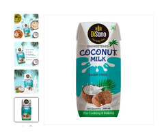 Disano Coconut Milk, Vegan, No Added Sugar, 18% Fat, 200ml - Pure & Creamy