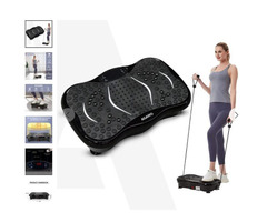 Alpha Crazyfit Vibration Plate Massager - Home & Gym Workout for Muscle Toning, Weight Loss