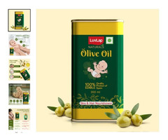LuvLap Naturals Baby Massage Oil, 200ml – Spanish Olive Oil for Strong Bones & Muscles
