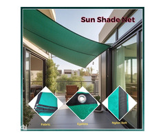 TRINQET 3x3mt Sails Sun Shade Green Net for Balcony & Resorts - Image 2