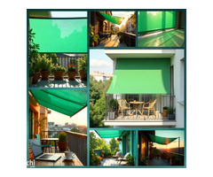 TRINQET 3x3mt Sails Sun Shade Green Net for Balcony & Resorts - Image 7