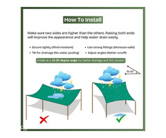 TRINQET 3X5mt UV Protection Outdoor Large Balcony Shade Net - Image 6