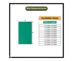 TRINQET Sun Protection Sails – 3x6mt – Green Shade Net for Balcony - Image 4