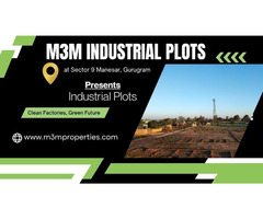 M3M Industrial Plots Sector 9 Manesar | A Well-Organised Industrial Layout
