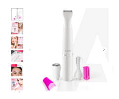 Rechargeable 3-in-1 Women’s Multi Trimmer | Face, Leg, Eyebrow & Bikini Hair Remover | 90 Min Ru