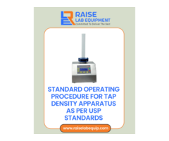 USP Standard Operating Procedure for Tap Density Apparatus in Quality Control Labs