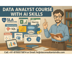 Data Analyst Certification Program in New Delhi, Reinvent Job with AI Skills in 2026,